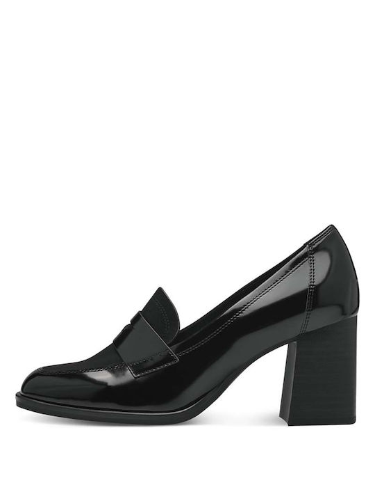 Tamaris Synthetic Leather Black Medium Heels