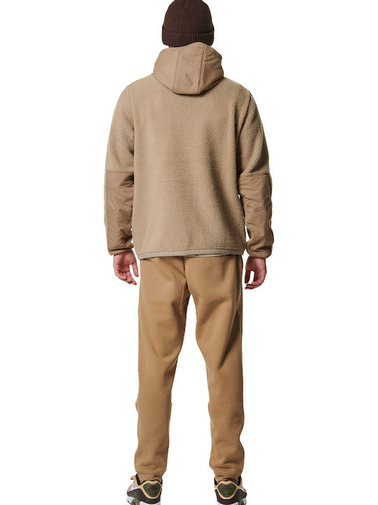 Ανδρική Ζακέτα με Κουκούλα Fossil Beige