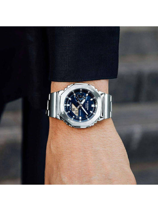 Casio Casio G-shock Ρολόι Μπαταρίας με Μεταλλικό Μπρασελέ Casio Casio G-shock Ρολόι Μπαταρίας με Μεταλλικό Μπρασελέ