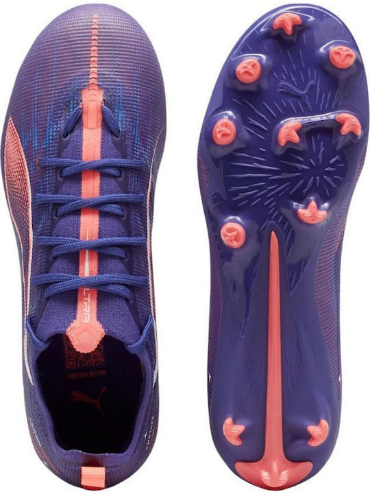 Ultra 5 Pro FG/AG Jr Kids Molded Soccer Shoes Blue
