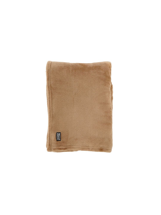 In the mood Collection Κουβέρτα Γούνινη Καναπέ 130x180εκ. Light Brown