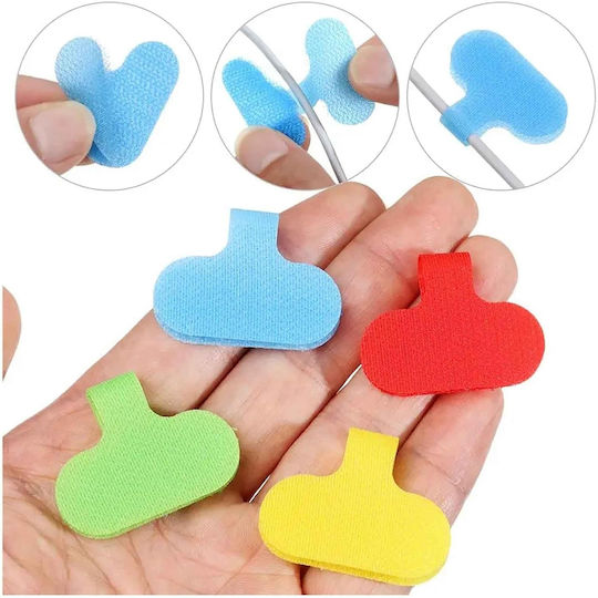 Set 10 Cable Labels Zola Nylon 6x3.5 Cm Multicoloured