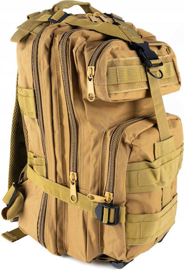 Military Backpack Backpack made of Polyester Brown 28lt