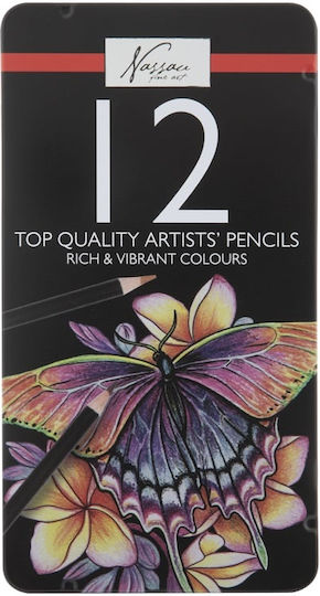 Nassau Fine Art Farbstift-Set in einer Box 12Stück Packung von 1 Verpackungen