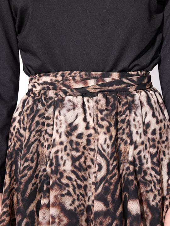 Mini Φούστα Λεοπάρ Animal Print