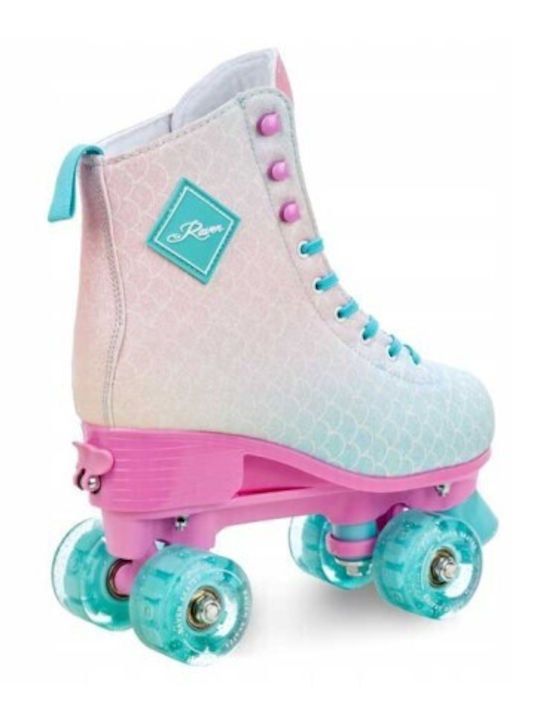 Pantofi Reglabili Raven Mid cu Roți LED Turcoaz Roz Mărimea L 39-42 Pantofi Reglabili Raven Mid cu Roți LED Turcoaz Roz Mărimea L 39-42