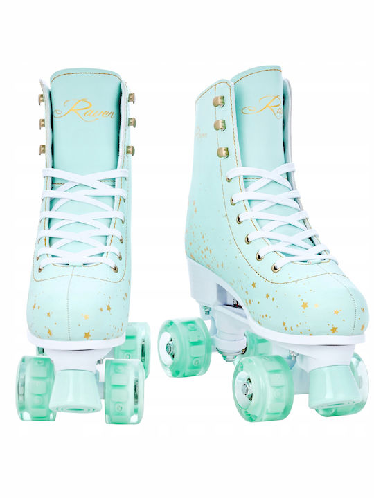 Adjustable Raven Noa Roller Skates Turquoise Size M 35-38