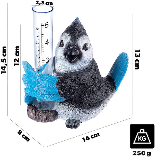 Kadax Rain Gauge Rainfall Meter Accumulation Decorative Garden Bird