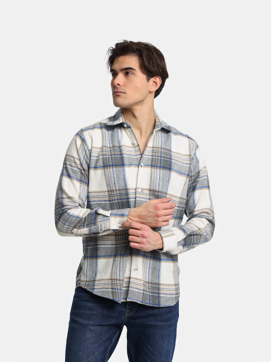 Paco & Co Overshirt Long-sleeved Shirt Checked OffWhite