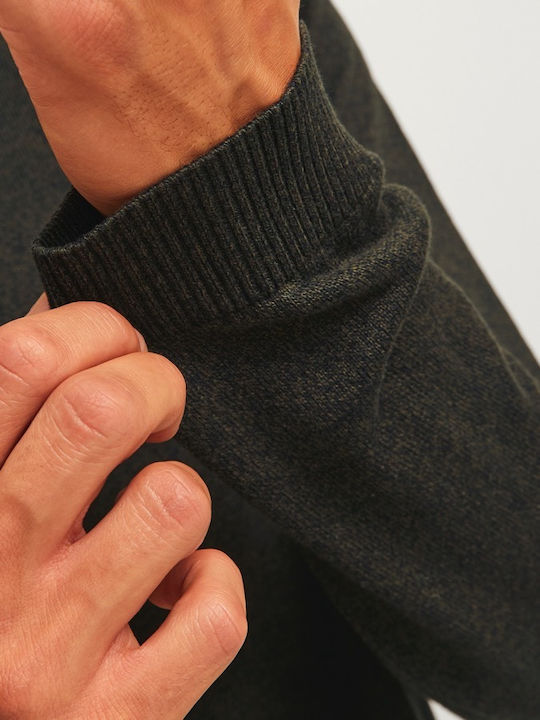 Langarm-Pullover Khaki