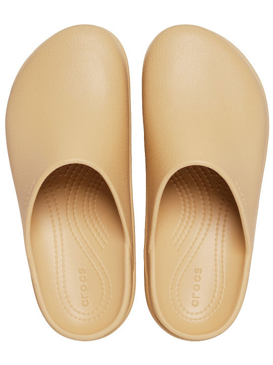 Crocs Dylan Platform Γυναικεία Σαμπό Μπεζ 209869-209