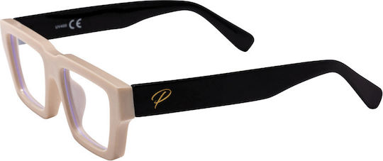Salvio Blue Light Blocking Glasses in Beige Color