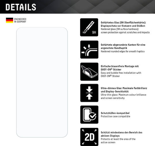 Displex Закалено стъкло (iPhone 16 Pro Max)