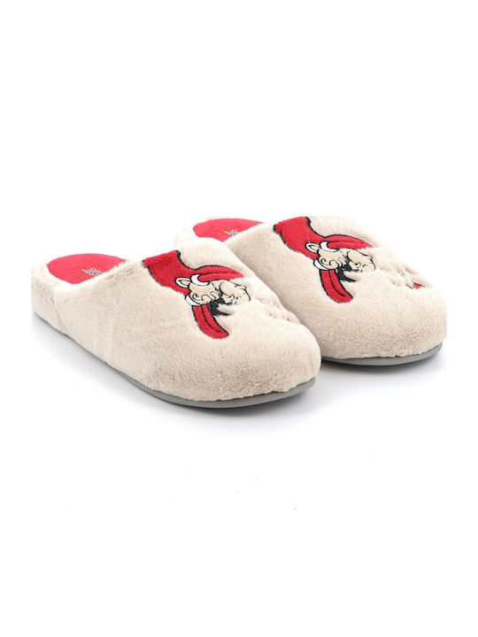 Popeye Winter Women's Slippers Beige