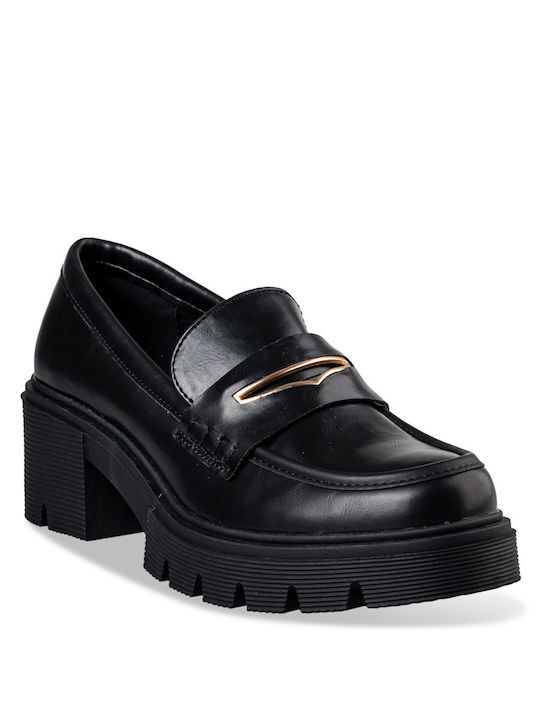 Envie Shoes Damen Loafers in Schwarz Farbe