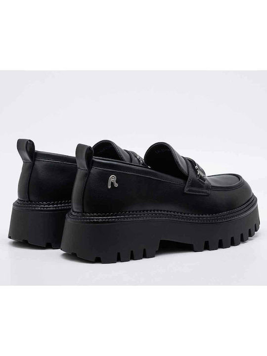 Replay Women's Loafers in Black Color