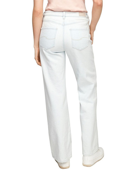 High Waist Women's Jean Trousers Light Blue