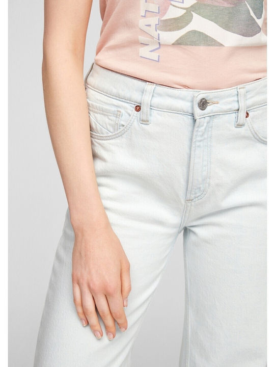 High Waist Women's Jean Trousers Light Blue