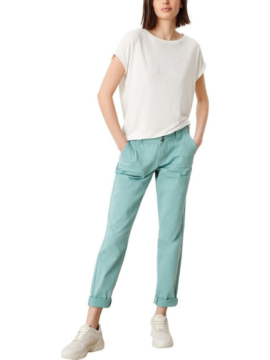 Damen Stoff Hose Emerald