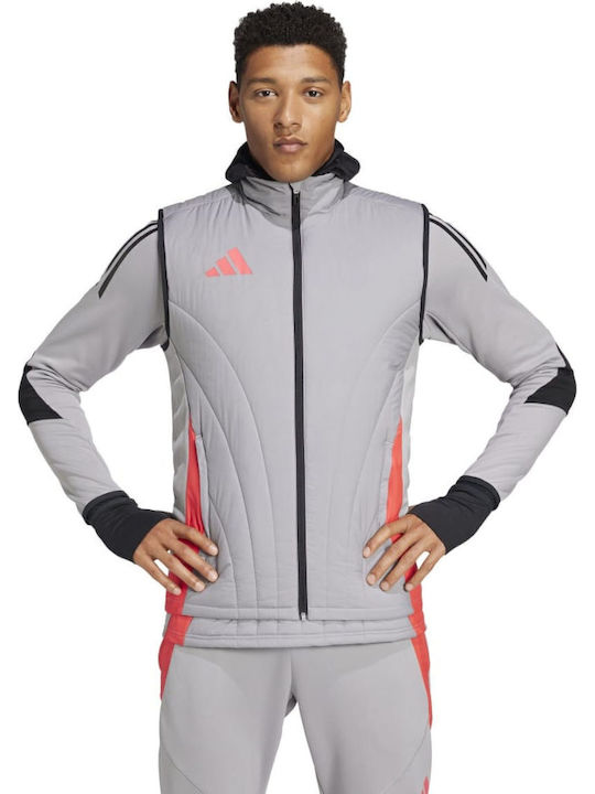 Tiro24 Competition Sleeveless Athletic Jacket Gray