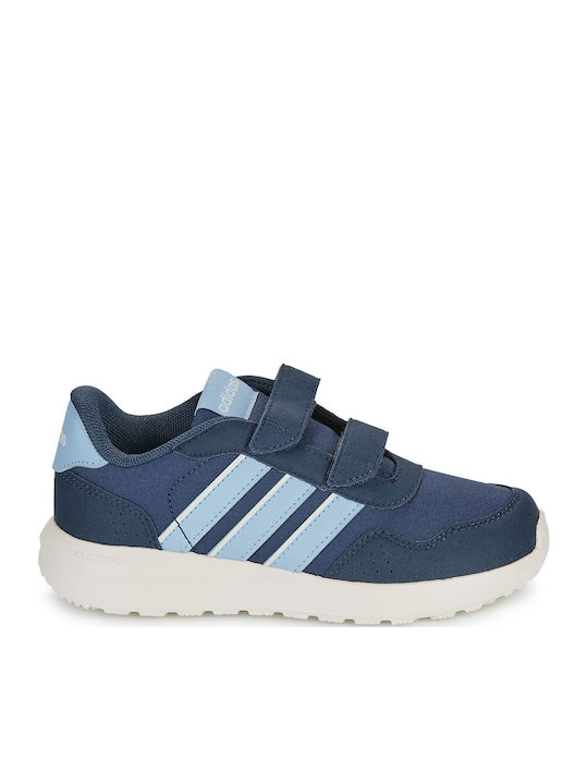 Run 60s Kinder Sneakers mit Klettverschluss Blau