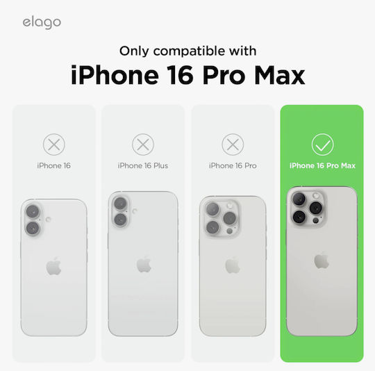 Elago Back Cover Silicone Green (iPhone 16 Pro Max)