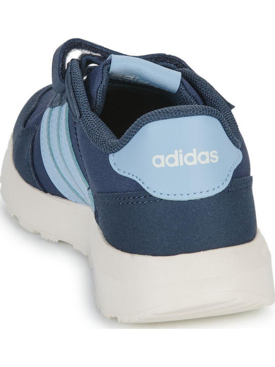 Run 60s Kinder Sneakers mit Klettverschluss Blau