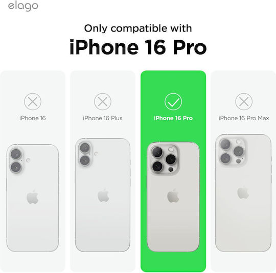 Elago Back Cover Silicon 1.7mm Verde (iPhone 16 Pro)