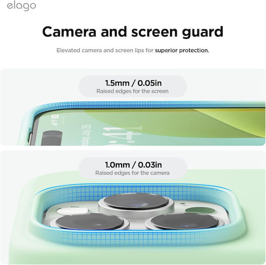 Elago Back Cover Silicon 1.7mm Verde (iPhone 16 Pro)