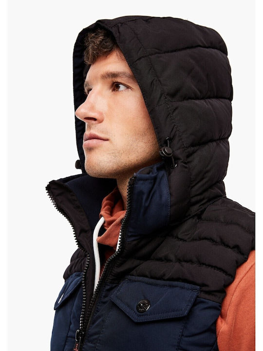 Sleeveless Jacket Puffer Blue