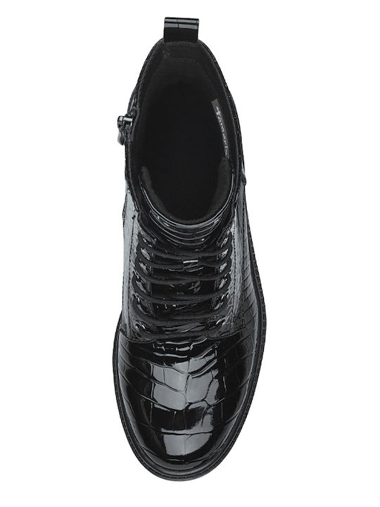 Stiefeletten Damen Black Croco