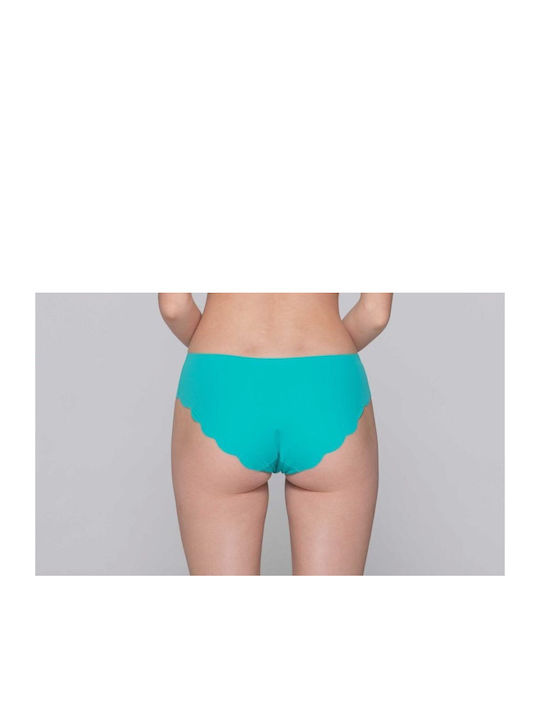 Luna Cotton High-waisted Women's Boxer Seamless green