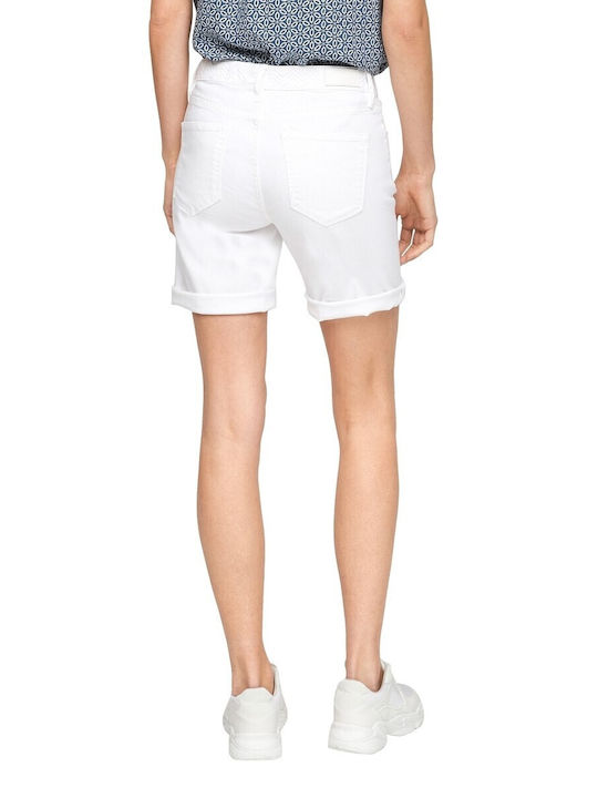 s.Oliver Women's Bermuda Shorts Jean White