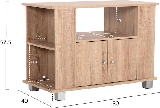 Cluse Stand De Podea Sonama Stejar 80x40x57 cm Cluse Stand De Podea Sonama Stejar 80x40x57 cm
