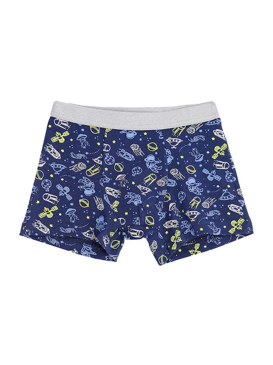 Cotonella Set of Kids' Boxers Blue-grey 3pcs