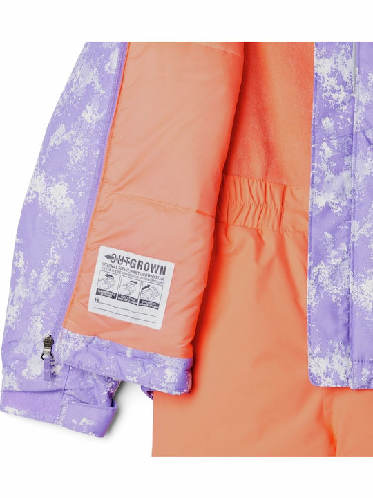 Columbia Buga Ιι 2088901-597 Kids Trousers and Jacket Set for Ski & Snowboard Orange