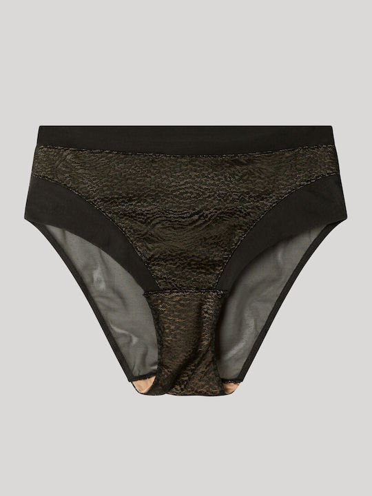 Γυναικείο Slip με Δαντέλα Black