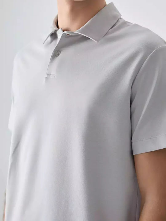 AIR JONES Men's Blouse Polo Silver