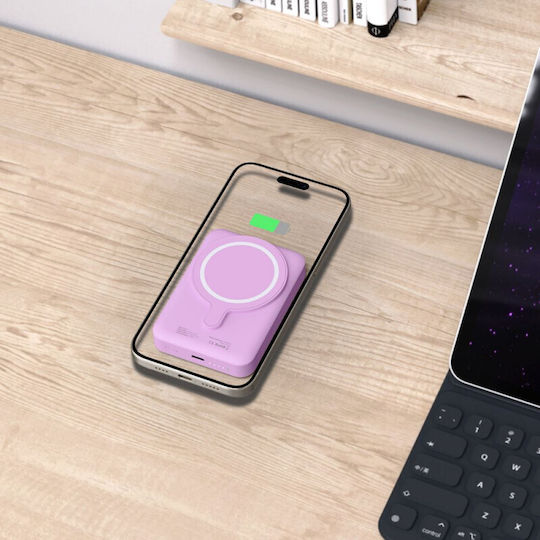 Tech-Protect PB11 Lifemag MagSafe Power Bank 10000mAh 15W с USB-C порт Lilac