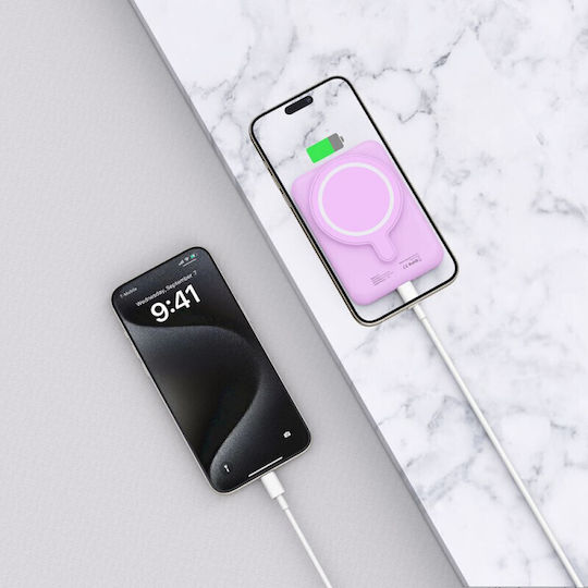 Tech-Protect PB10 Lifemag MagSafe Power Bank 5000mAh Lilac