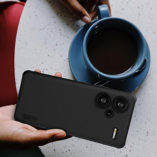 Nillkin Super Frosted Shield Back Cover Silicone / Plastic 0.5mm Waterproof Black (Redmi Note 13 Pro+)