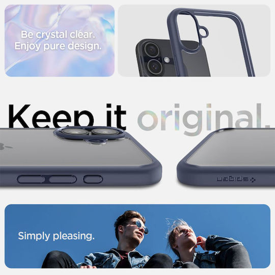 Spigen Ultra Hybrid Back Cover Plastic 2mm Navy Blue (iPhone 16)