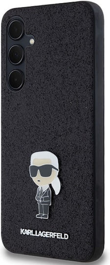 Karl Lagerfeld Fixed Glitter Back Cover Πλαστικό / Σιλικόνης Μαύρο (Galaxy A35)