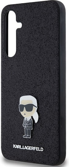 Karl Lagerfeld Fixed Glitter Back Cover Πλαστικό / Σιλικόνης Μαύρο (Galaxy A35)