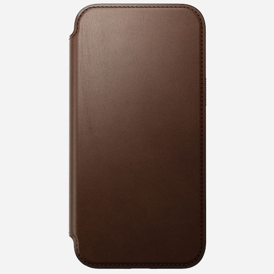 Nomad Back Cover Leather 2mm Brown (iPhone 15 Pro Max)