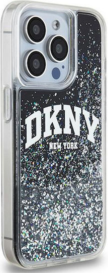 DKNY Liquid Umschlag Rückseite Kunststoff / Silikon Schwarz (iPhone 15 Pro)