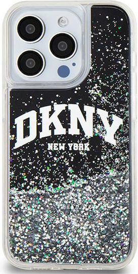DKNY Liquid Umschlag Rückseite Kunststoff / Silikon Schwarz (iPhone 15 Pro)