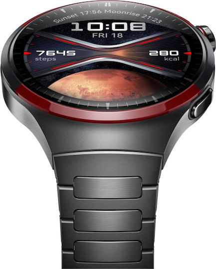 Huawei Watch 4 Pro Stainless Steel 48mm Αδιάβροχο με eSIM και Παλμογράφο (Space)