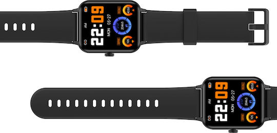BlackView R30 Smartwatch με Παλμογράφο (Μαύρο)