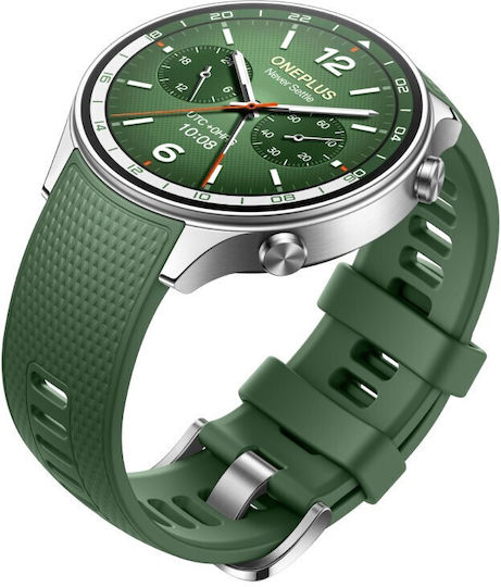 OnePlus Watch 2R Stainless Steel 47mm with Heart Rate Sensor Green M/L